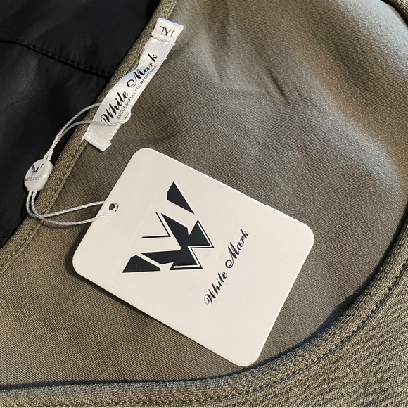 NWT olive green dress by White Mark - Picture 5 of 6